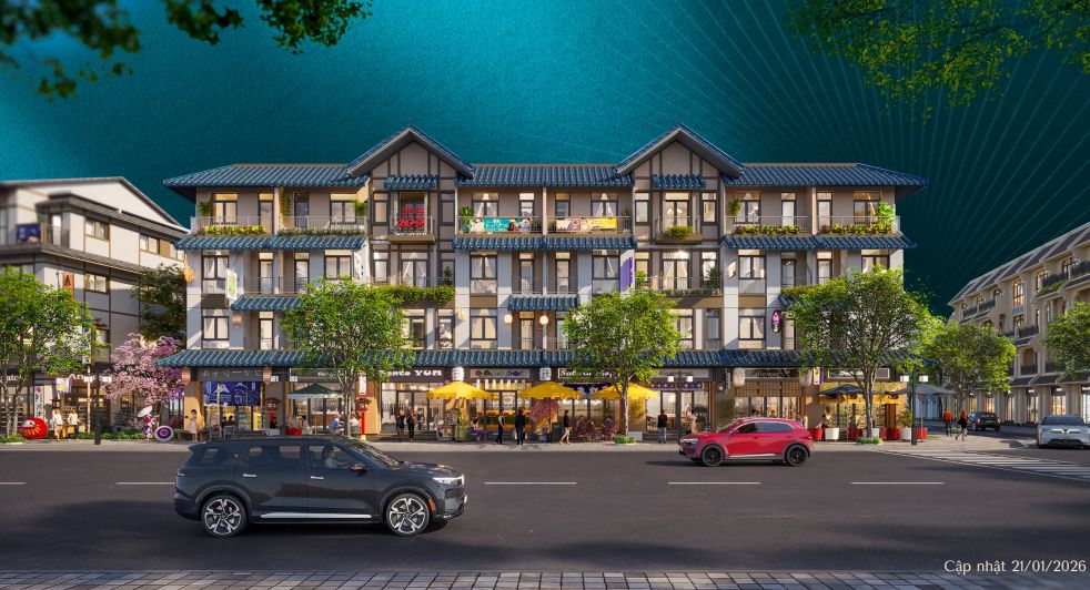 Mua nhà phố shophouse hướng Tây xây 4 tầng kinh doanh thuận lợi khu Ngọc Trai Vin Pearl Bay